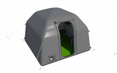 Палатка надувная пневмокаркасная 2,2 х 2,2 х 1,6 м