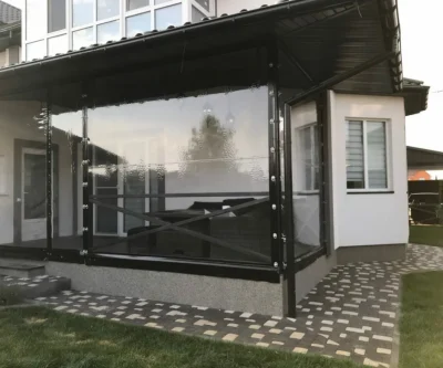 Шторы ПВХ для входа дома ,крыльца